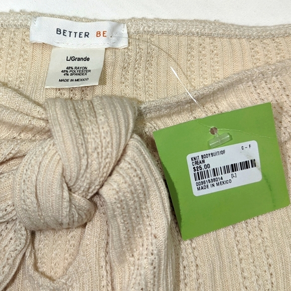 NWT Better Be Knit Bodysuit in Cream - Picture 4 of 6